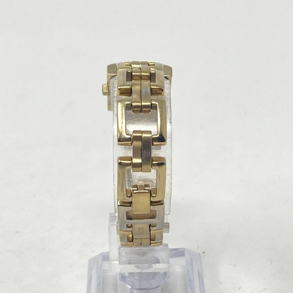 Fossil F2 Watch Women 19mm Gold Tone Brown Dial ES-1158 New Battery 6.25